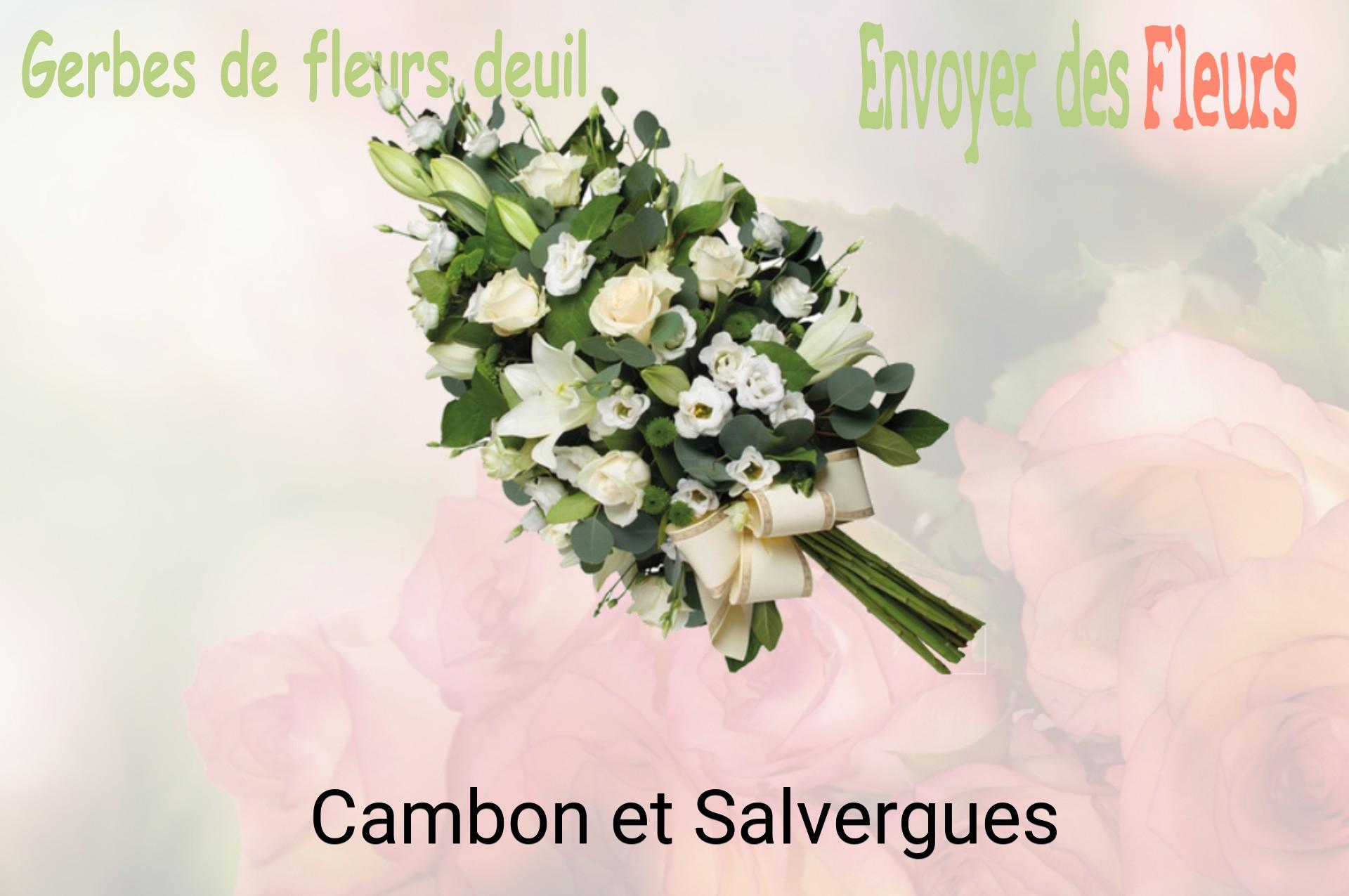 Gerbe de fleurs de deuil livrée à Cambon-et-Salvergues